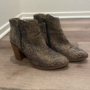 Leopard Print Ankle Boots